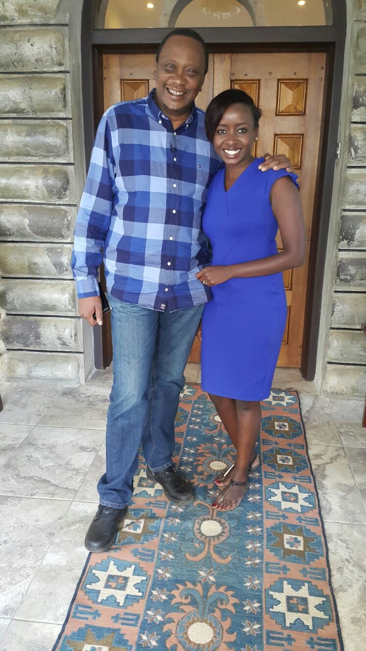 Jacque Maribe with Uhuru (Photo) - Venas News