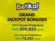 Pay Ksh199 to Receive 6 Versions of Analyzed Betika Jackpot Today