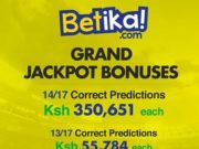 5 Sure Games from Betika Midweek Jackpot Today, Earn Ksh 15 Million