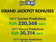 Pay Ksh199 To Receive 5 Versions of Betika Midweek Jackpot Predictions