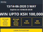 Betika Daily Jackpot Predictions,13/6/2020: Win Ksh200,000