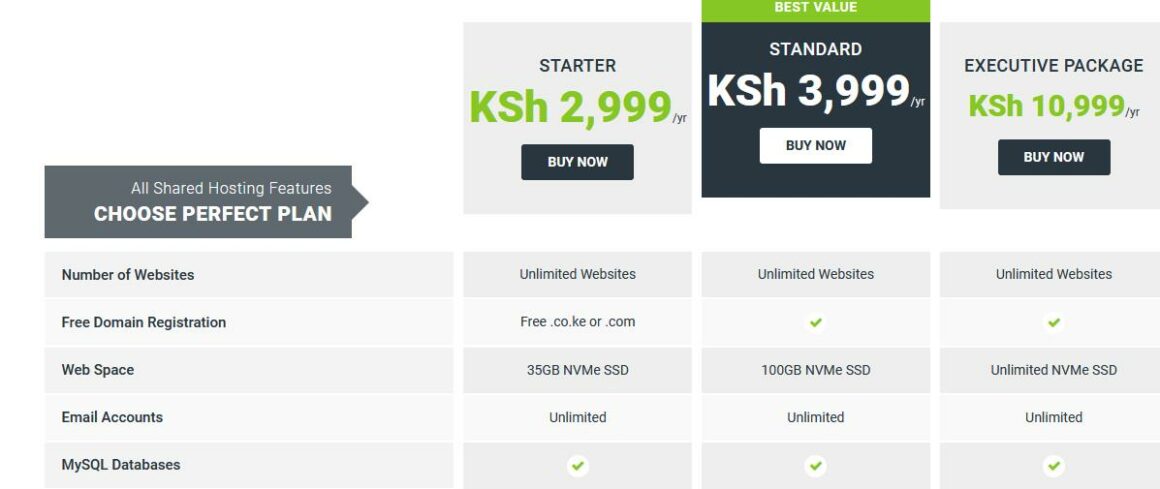 Best web hosting package for new blogs and websites in Kenya,Hostpinnacle-pay Ksh 2,999 per year – Venas News