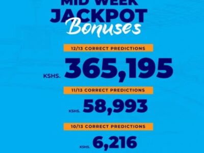 Summary of Sportpesa Midweek Jackpot results yesterday. See bonuses for 12 correct games