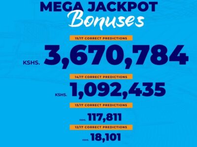 Congratulations! Sportpesa Mega Jackpot results and bonuses for 17 Games—here is the winner of Ksh 3,670,784