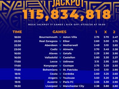 17 games Free Sportpesa mega Jackpot Predictions this weekend,7/2/2026:Win Ksh 124,337,752
