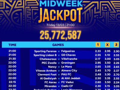 13Games free Sportpesa Midweek Jackpot Predictions this week,13/3/2026: Make Ksh 25,772,587