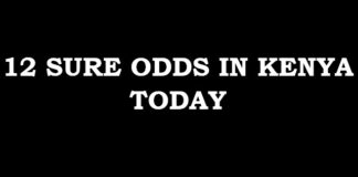 Bet slip today with 12 odds in Kenya, pay Ksh299 only