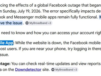 Facebook outage! Your account is currently unavailable due to a site issue. We expect this to be resolved shortly. Please try again in a few minutes