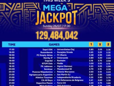 7 Sure Double Chance games from Sportpesa Mega Jackpot for this weekend—win Ksh 131,340,719