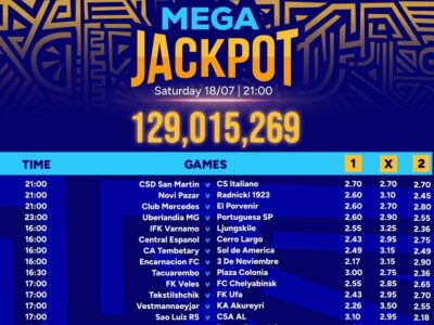 17Games Sportpesa Mega Jackpot Predictions in Kenya,18/7/2026:Make Ksh ย 129,015,269