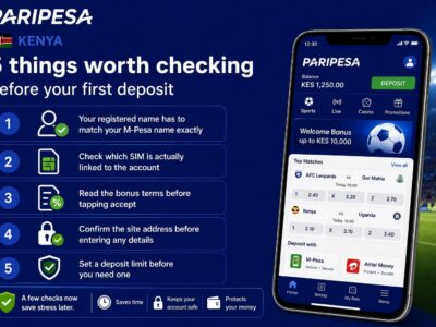 Paripesa Kenya, five things worth checking before your first deposit