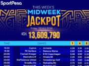 6 Sure Double Chance Games from Sportpesa Midweek Jackpot:Win Ksh 13.6M