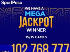 Congratulations! Sportpesa 15 Games Pro Jackpot won—Ksh 102,768,777