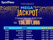 Predictions for Sportpesa Midweek and Mega jackpots today—win up to Ksh 136,001,055